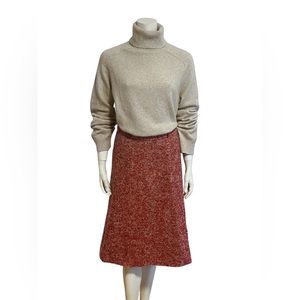 VINTAGE 70s Mohair Wool Blend A Line Skirt